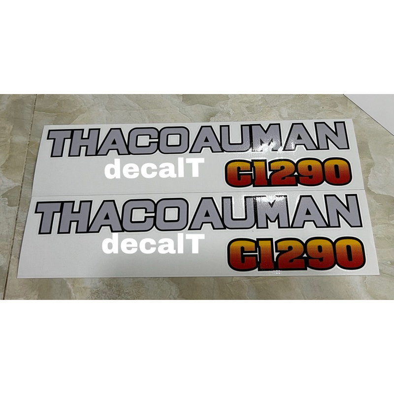 Tem Chữ Thaco Auman C1290 Dán Xe Tải. Tem Chữ Thaco Auman C1290 Dán Xe Tải
