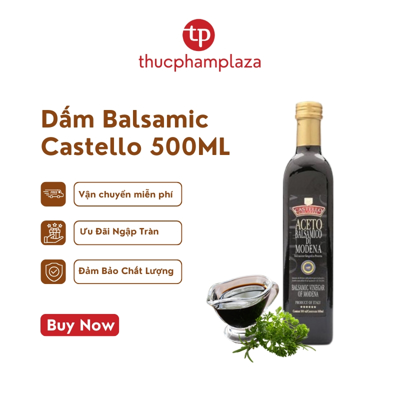 Dấm đen Balsamic hiệu Castello chai 500ml