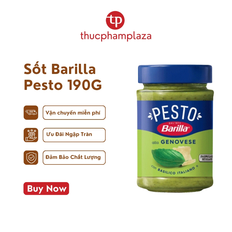 Sốt Pesto xanh “ALLA GENOVESE” hiệu Barilla – lọ 190g