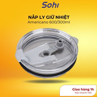 Nắp ly giữ nhiệt Americano, nắp cốc giữ nhiệt đường kính 8cm