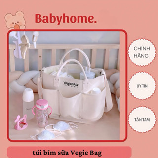   ẢNH THẬT  Túi Xách Bỉm Sữa Vegiebag size đại Đa Năng phong cách Hàn Quốc 