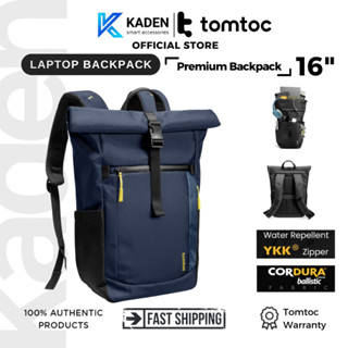   CHÍNH HÃNG  Balo Tomtoc Rolltop Navigator T61M Laptop 15.6 Inch 22L Chống Sốc Vải Tái Chế Chống Nước Du Lịch T61 
