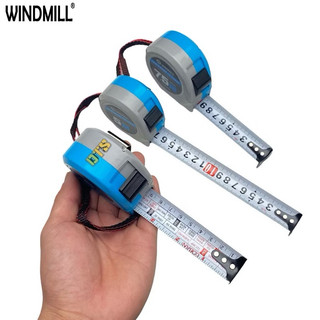 Thước rút - Thước cuộn thép WINDMILL 5m 7.5m | Thước kéo hệ mét, lỗ ban bản to 25mm vỏ ABS chống va đập, số sắc nét