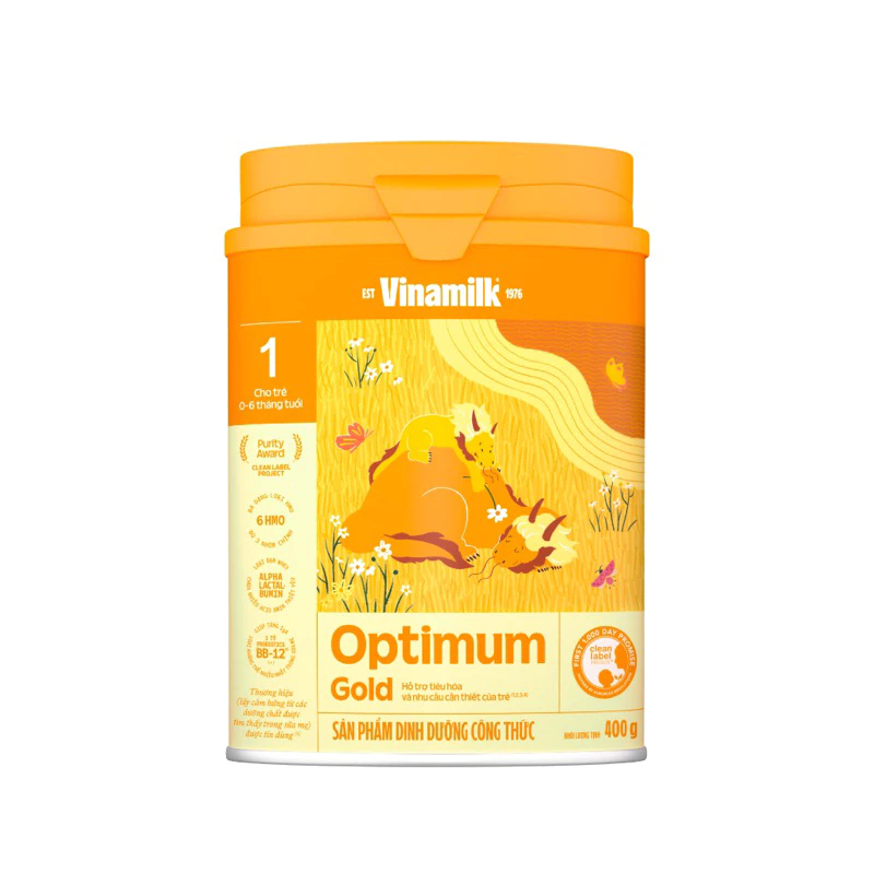 Optimum Gold 1 400g(0 đến 6 tháng) mẫu mới có mã tích điểm