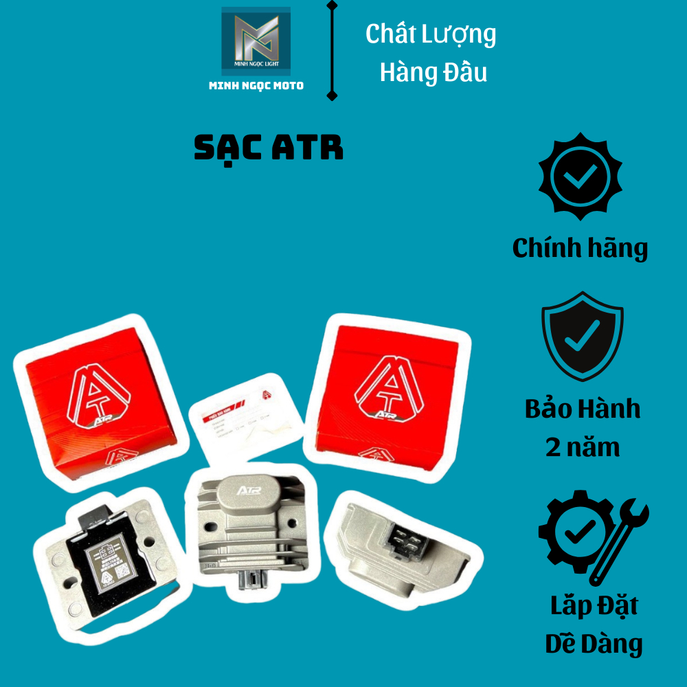 FREESHIP Sạc Độ Tăng Dòng ATR Lắp Mọi Loại Xe Máy Bảo Hành 12 Tháng ZED LIGHT
