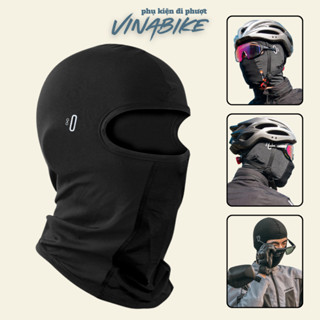 Mũ trùm đầu chống nắng che kín mặt thiết kế có lỗ xỏ kính đội mũ fullface, vải thun lạnh co giãn thoáng mát VINABIKE