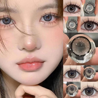 100 Mẫu Kính Áp Tròng Xám Giãn Vừa-Lens Gray- Lens Xám Tây/ Lens Mắt Mèo /lens Trong Veo Size Vừa - Sam Eyes