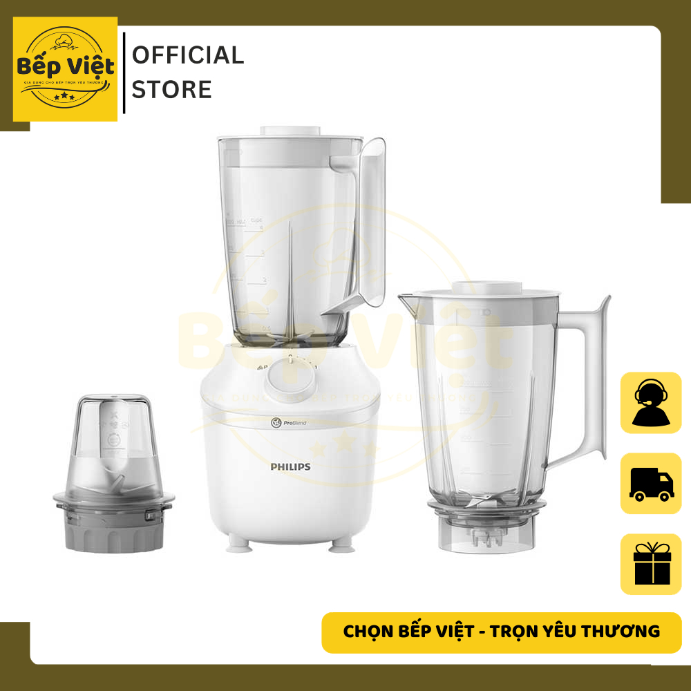 Máy xay sinh tố Philips HR2041/00 - HR2041/10 - HR2041/30 - HR2041/50, 450W xay nhuyễn trong 45s - B