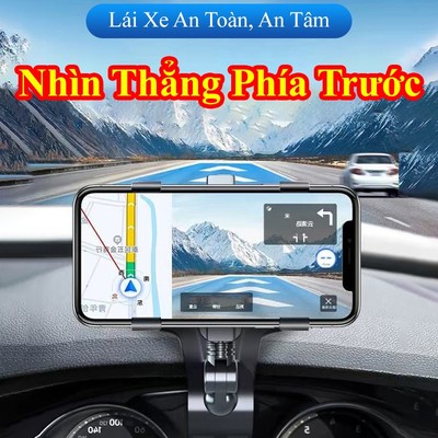 Kẹp điện thoại xoay gắn ô tô MYT Giá đỡ điện thoại xoay 360 độ cao cấp gắn kính chiếu hậu bảng điều khiển xe hơi