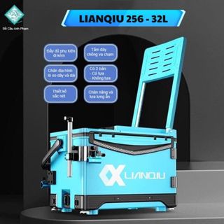 Thùng Câu Đài LIANQIU 256 Đa Năng Cao Cấp 32L TC-10