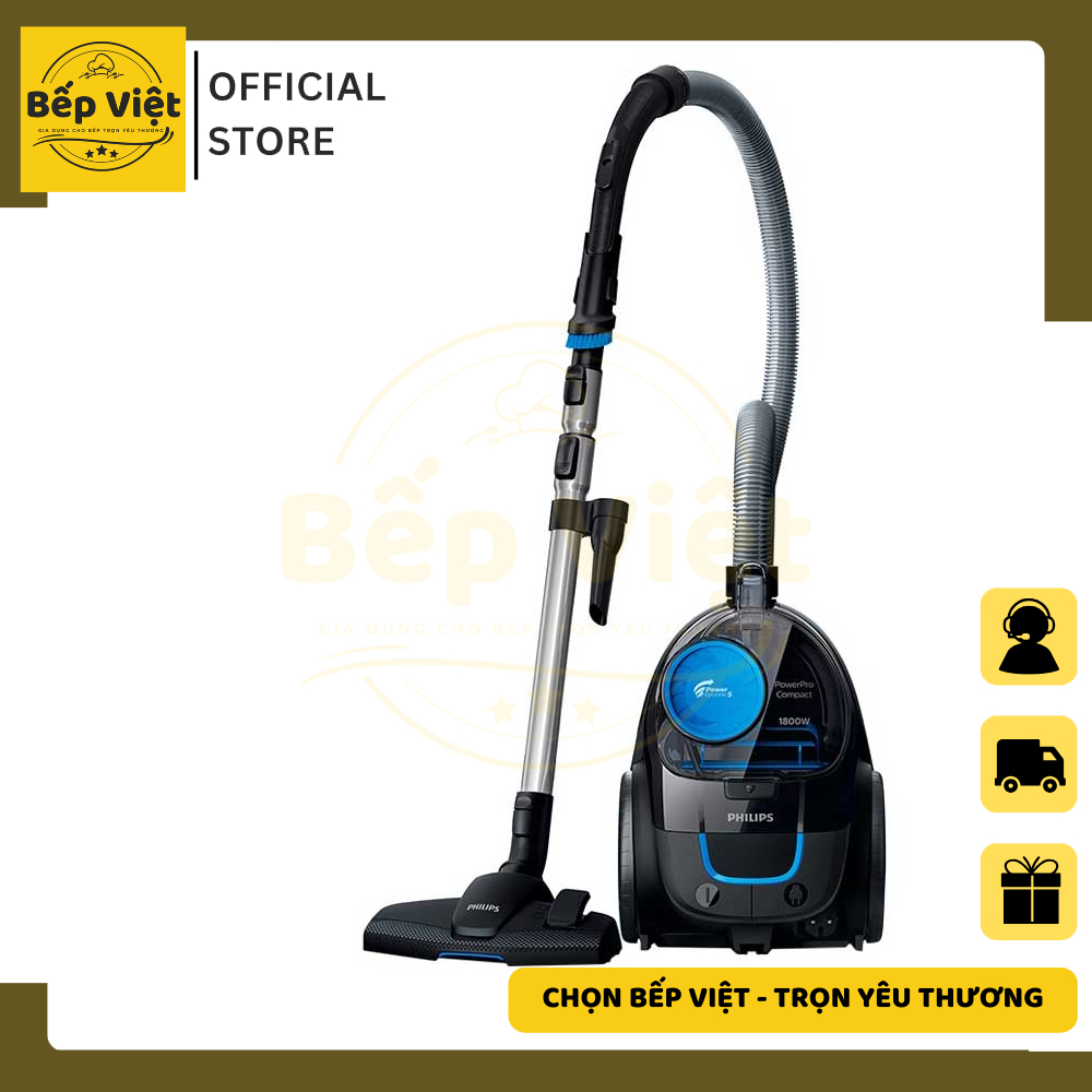 Máy hút bụi không túi 1800W Philips FC9350, Hàng phân phối chính hãng