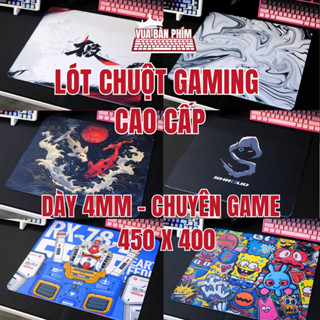 Tấm lót chuột cao cấp gaming , pad chuột chuyên game FPS 40x45cm, dày 4mm bề mặt speed chống trượt di chuột cực êm