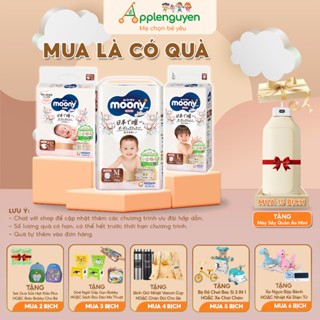 Bỉm Dán/Quần Moony Nhật Bản Natural/ Cộng miếng/Tiêu Chuẩn NB/S/M/L/XL/XXL | Applenguyen94
