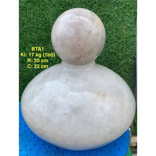 BÌNH PHÚ QUÝ THẠCH ANH TRẮNG (BTA1 - Kl: 7kg - C: 22cm - R:20cm) Trọn bộ