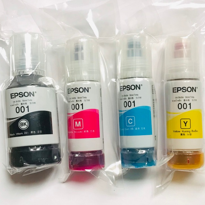 Chai mực in màu Epson mã 001 dùng cho máy in Epson L4150/ L4160/ L4260/ L4266/ L6160/ L6170/ L6190/ 