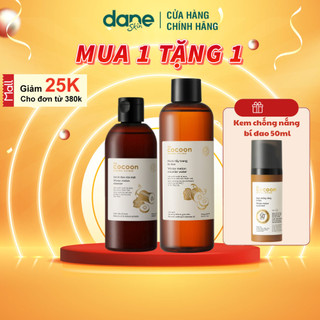  Combo Nước tẩy trang bí đao Cocoon 500ml+ Gel bí đao rửa mặt 310ml tặng Kem chống nắng bí đao 50ml 