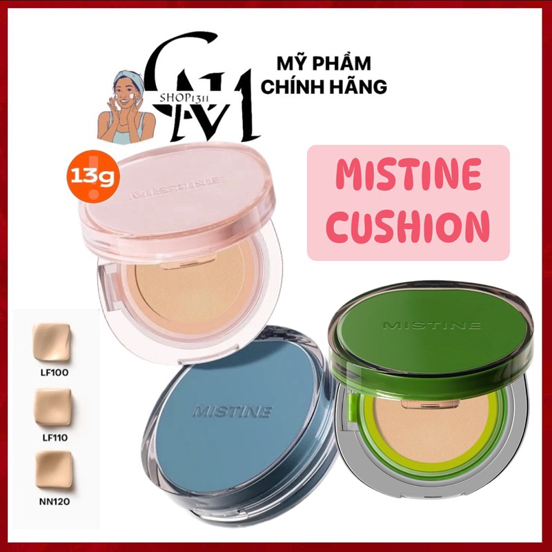 [NoRefill] Phấn Nước MISTINE Cushion Poreless BB CC Kiềm Dầu Ẩm Mịn Cho Nhiều Loại Da 13g [KHÔNG KÈM