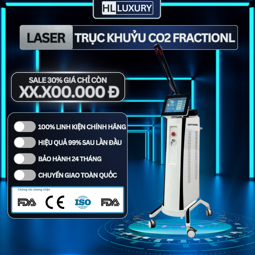 Máy Laser Xoá Xăm Trục Khuỷu Co2 Op Tech