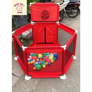   kèm 10 bóng  quây lục giác có giỏ ném bóng dành cho trẻ nhỏ - hàng cao cấp. 