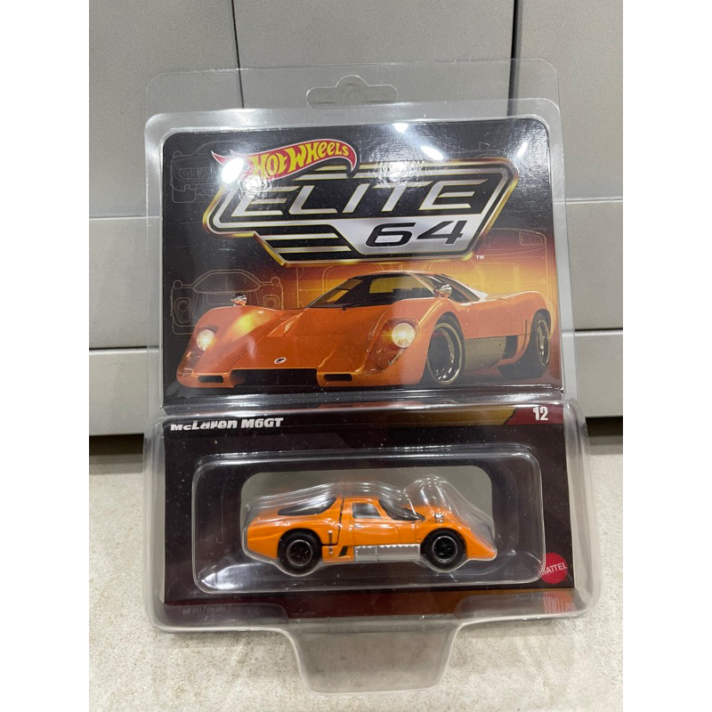 Xe mô hình đồ chơi bánh cao su Hotwheels 1:64 PREMIUM - ELITE 64 - McLaren M6GT