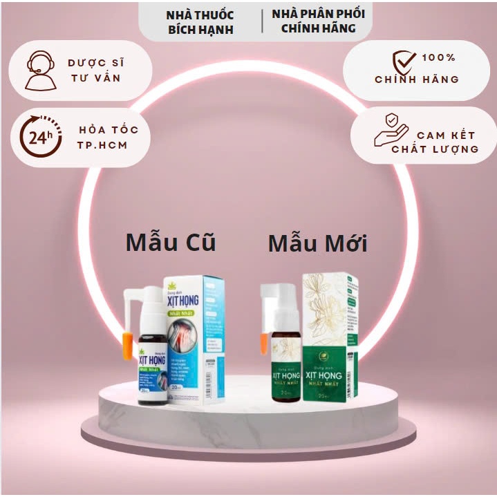[Chính hãng]  Dung dịch Xịt Họng Nhất Nhất Người Lớn Và Em Bé (20ml)