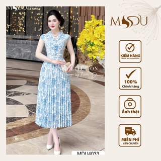Váy Thiết Kế MDU4033 Dáng Xòe Nhẹ Với Cổ Sơ Mi Thanh Lịch Từ MDU K10-D1-2