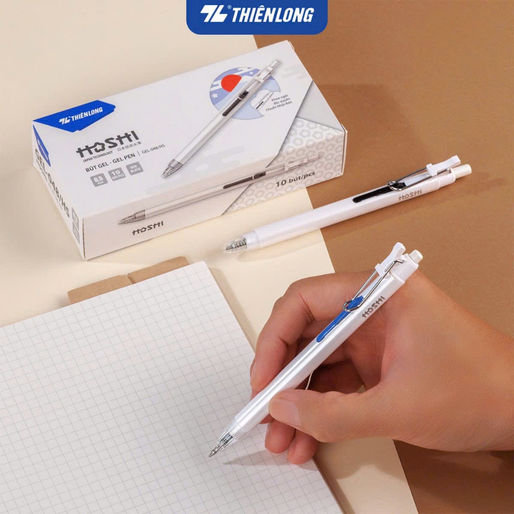 Bút gel Hoshi Thiên Long GEL-048/HS - Công nghệ Nhật Bản