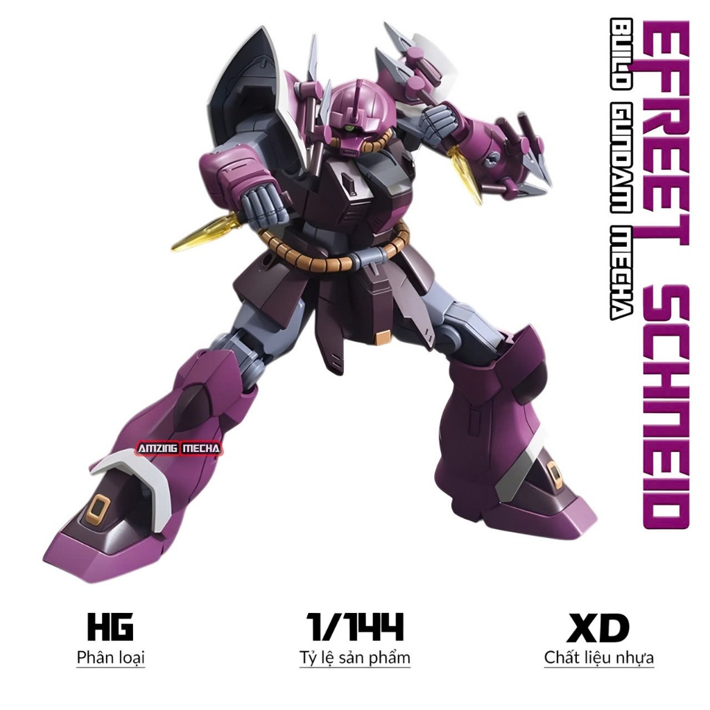 Mô hình HG Efreet Shineid, 1/144 Mobile Suit, Đồ chơi lắp ráp nhựa