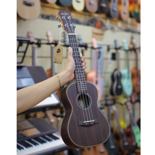 Đàn Ukulele Concert Gỗ Cẩm Ấn chính hãng Music - size Concert
