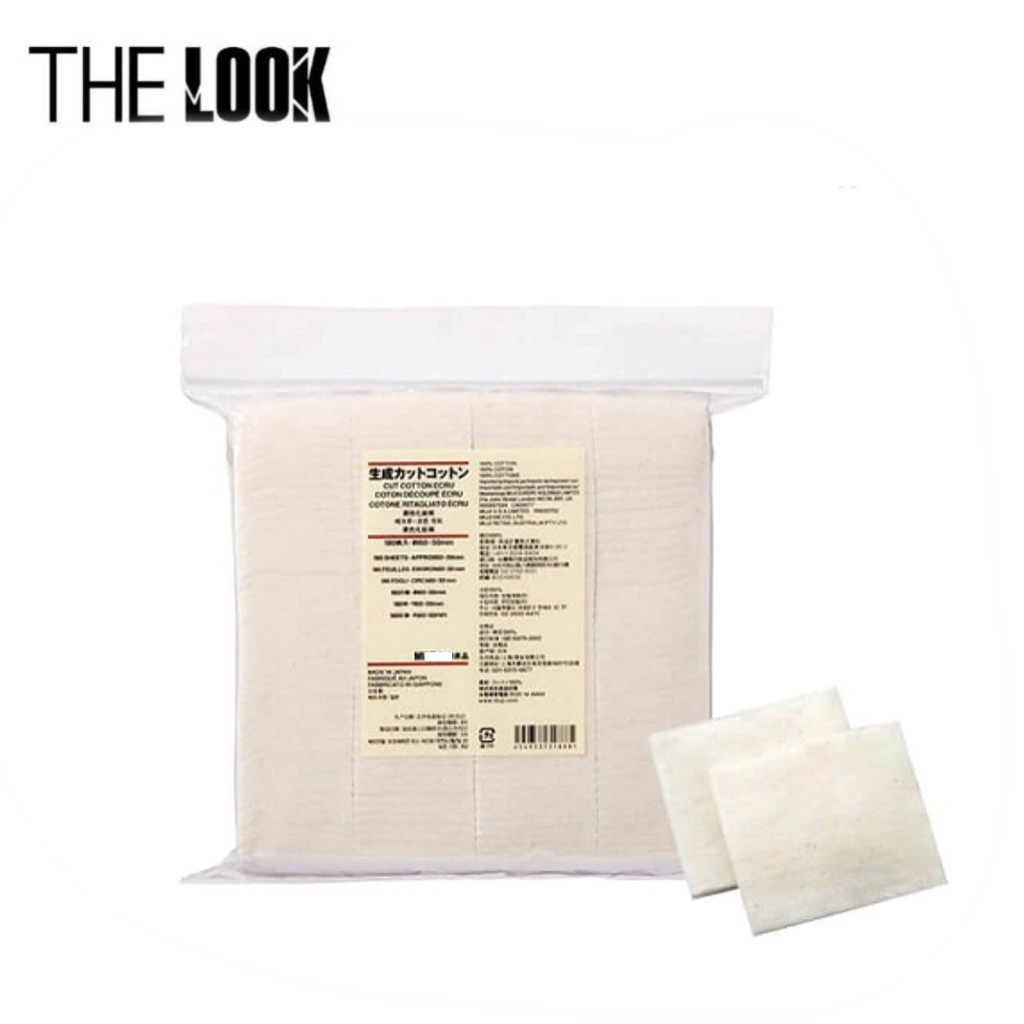 Bông tẩy trang M.u.ji 0rganic (180 miếng)