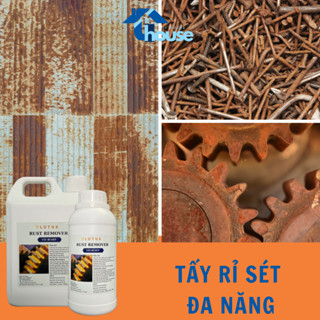 Dung dịch tẩy rỉ sét trên nền nhà,kim loại sắt thép  TOPHOUSE giảm thiểu quá trình oxi hóa trên vật liệu xây dựng