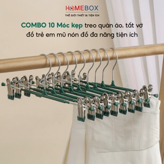 COMBO 10 Móc Kẹp Quần Áo Đa Năng, Treo Tất Vớ Mũ Nón Gọn Gàng Móc Treo Quần Áo Tiện Lợi
