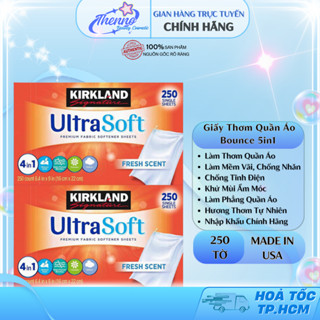  Giấy Thơm Quần Áo Kirkland Ultrasoft 250 miếng - Hãng Mỹ 