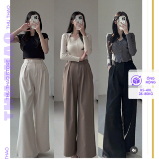 Quần ống rộng nữ big size dài 105cm cạp cao. mềm.có độ rủ. hàng đep dễ mix đồ