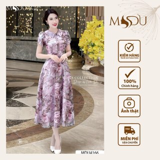 Váy Tơ Óng MDU4166 Với Gam Màu Trẻ Trung, Dáng Váy Xòe Nhẹ Nhàng Từ MDU K32-D3-2