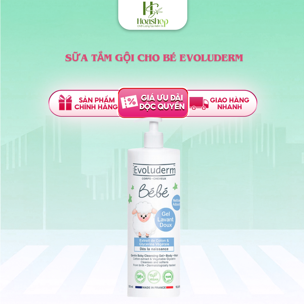 Sữa tắm gội cho bé Evoluderm