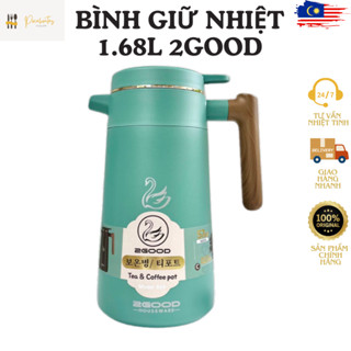 Bình giữ nhiệt 2GOOD B68, phích giữ nhiệt 2GOOD, 1680ML, bảng điện tử, tiết kiệm nguyên liệu
