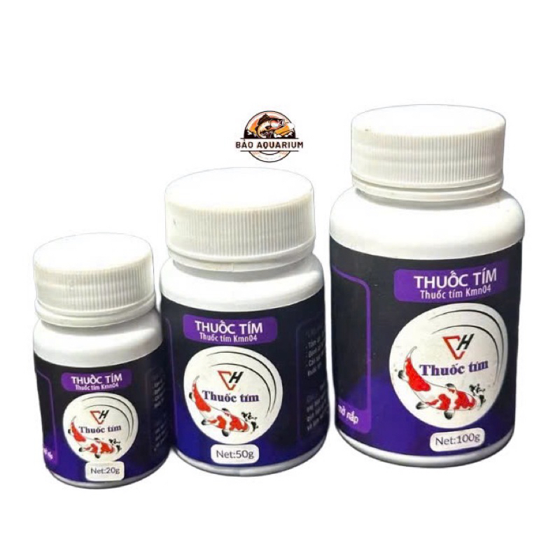 Thuốc tím Sát Khuẩn-Khử Trùng -Tắm cá mới trước khi cho vào hồ