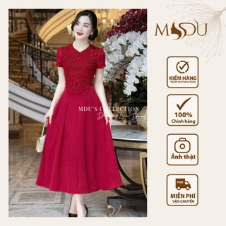 Váy Thiết Kế MDU3941 Dáng Xòe Nhẹ Cùng Họa Tiết Ren Thanh Lịch Cuốn Hút Từ MDU K54-D1-4