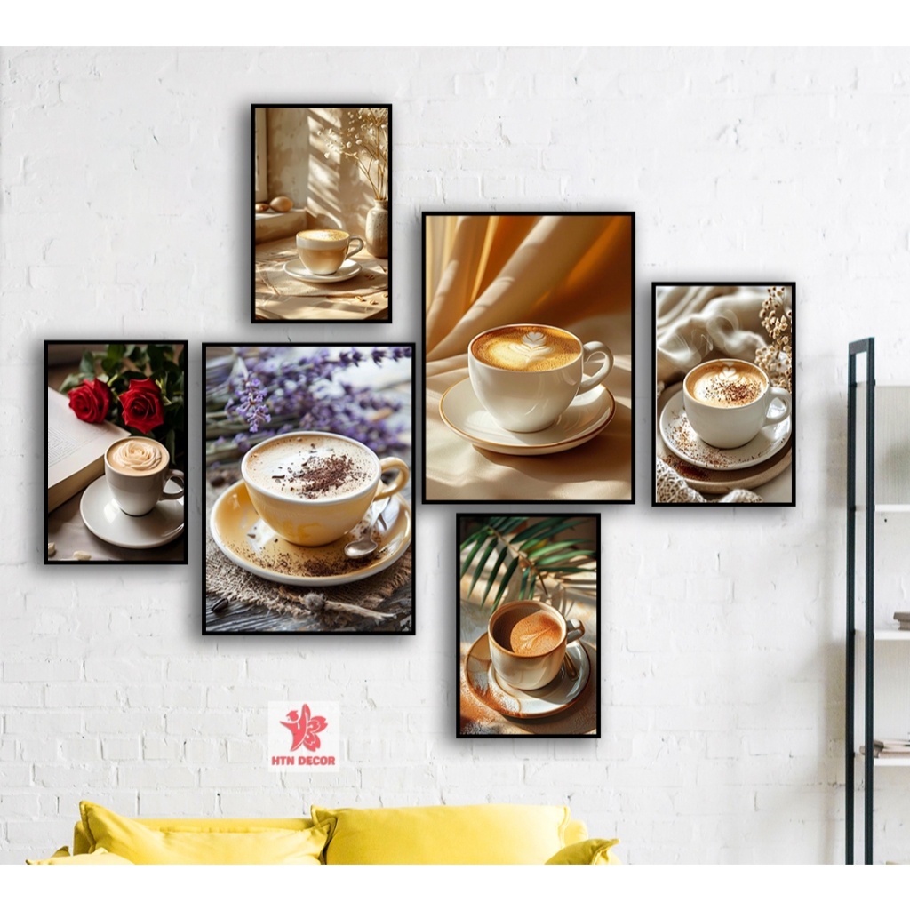 SET 6 Tranh trang trí quán cà phê