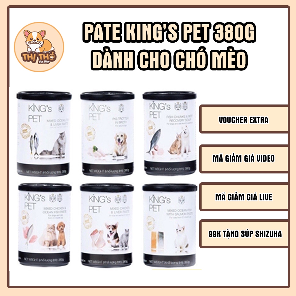 PATE LON KING PET CHO CHÓ MÈO BY BẢO ANH - 380G