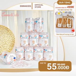 Gạc rơ lưỡi trẻ em Emma Kids, Molli, Jubon, V-cool hộp 30 cây đã tiệt trùng vệ sinh răng, miệng, lưỡi cho bé