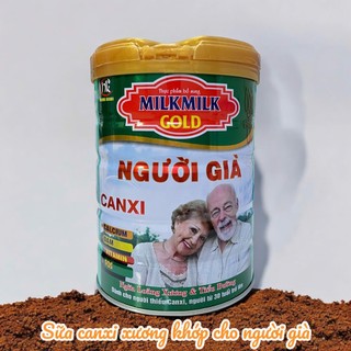  Sữa Milkmilk canxi cho người già lon 900G  MẪU MỚI  