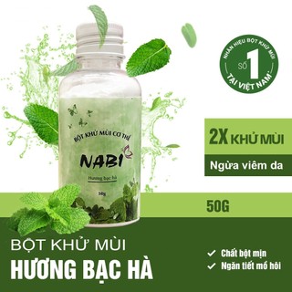  Bột Khử Mùi Nabi Khử Mùi Hôi Nách Hôi Chân - Giày Giảm Tiết Mồ Hôi Hiệu Qủa 50g 