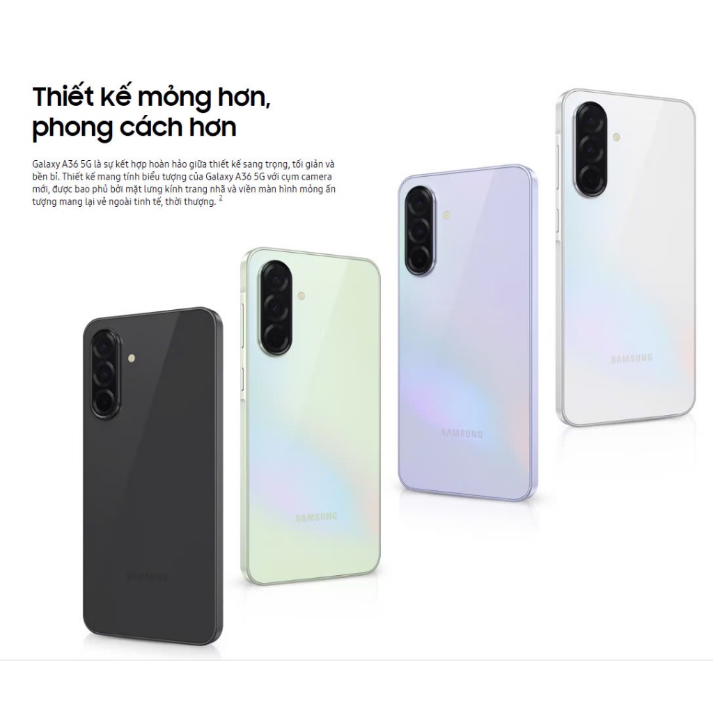 Điện thoại Samsung Galaxy A36 5G 8/128GB - Awesome Intelligence - Mới 100% chính hãng | BigBuy360 - bigbuy360.vn