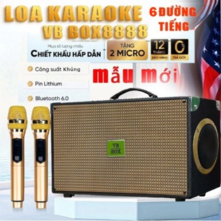 LOA KARAOKE XÁCH TAY VB8888 BOX,Bass Siêu Trầm, Trang Bị Tần Số UHF, Khả Năng Bắt Tín Hiệu Nhanh Nhạy, Âm Trầm Cực Mạnh