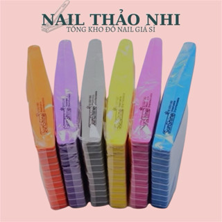 Phào dài Sunshine BỊCH 10 CÂY, Phao mịn dài 2 mặt chà móng tay, NAIL THAO NHI