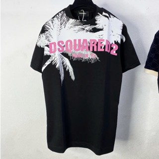 Áo thun nam mùa hè DSQ cây dừa, áo phông nam đi du lịch biển, áo phông nam boy phố, áo thun nam cao cấp siêu hot hit2025