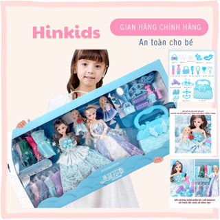 [SIZE ĐẠI] Bộ Đồ Chơi Búp Bê Elsa, Bộ Trang Điểm Đa Dạng Cùng Hơn 10 Mẫu Váy, Quà Tặng Hot Cho Bé Gái