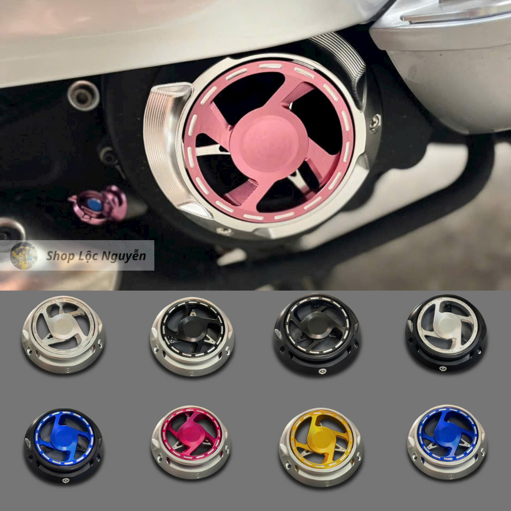 Ôp quạt gió kiểu 101 full nhôm CNC cho Vespa Sprint/ Primavera/ LX/ S/ GTS